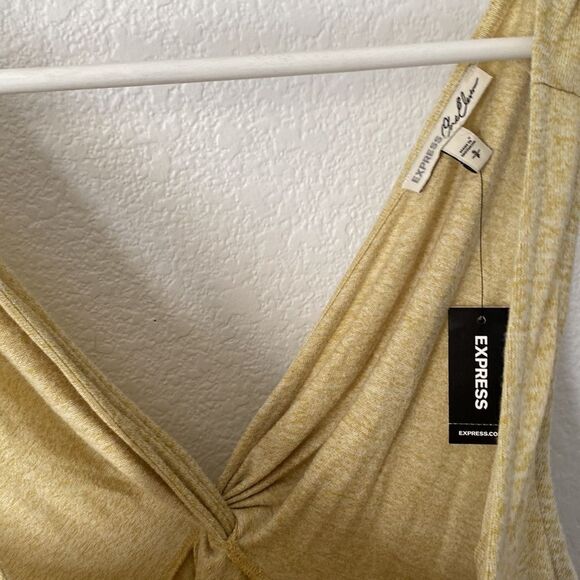 Express Yellow Scoop Neck Top - Picture 3 of 5